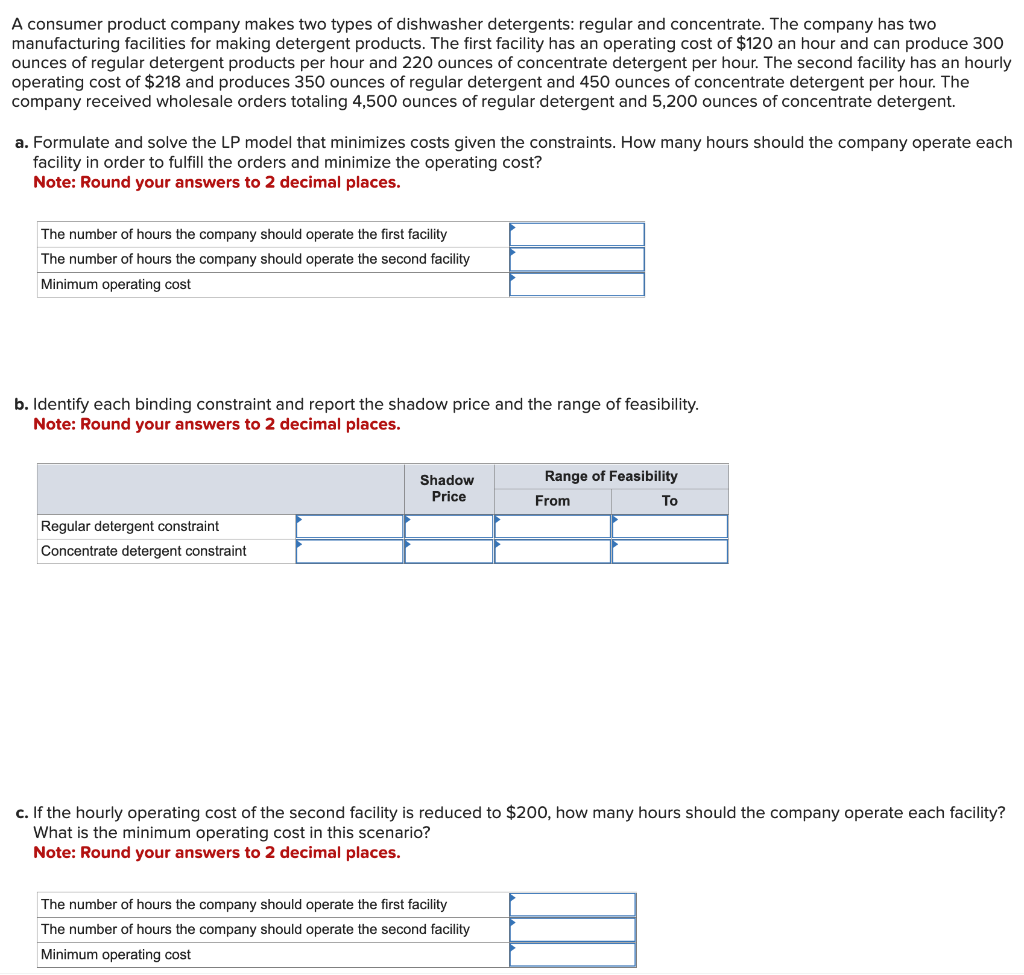 please use excel analytical solver A consumer