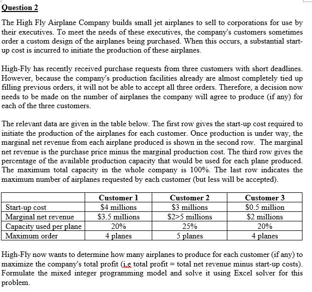 The High Fly Airplane Company builds small jet