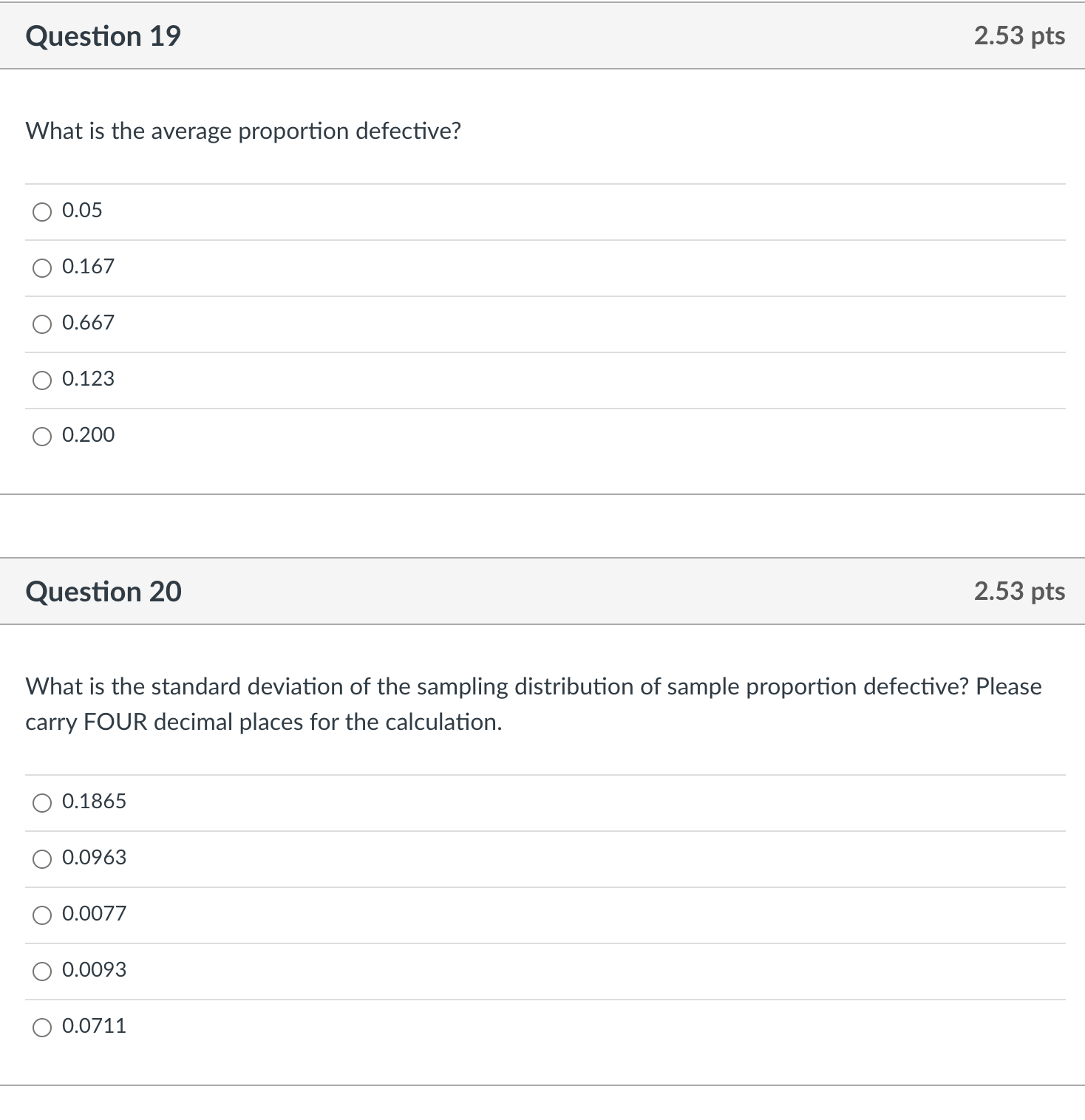 Use the following to answer the following 7