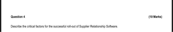 Describe the critical factors for the successful