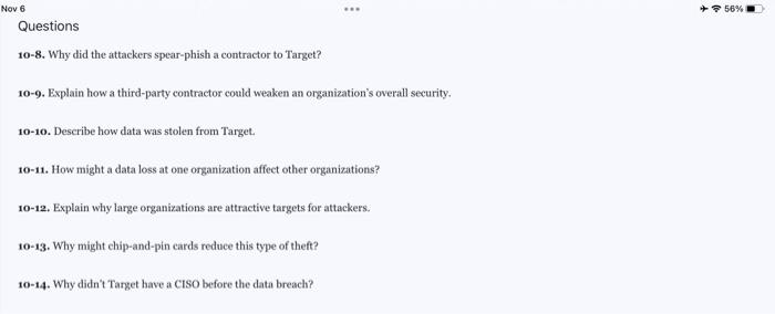 Questions 10-8 to 10-14 please. I will leave a