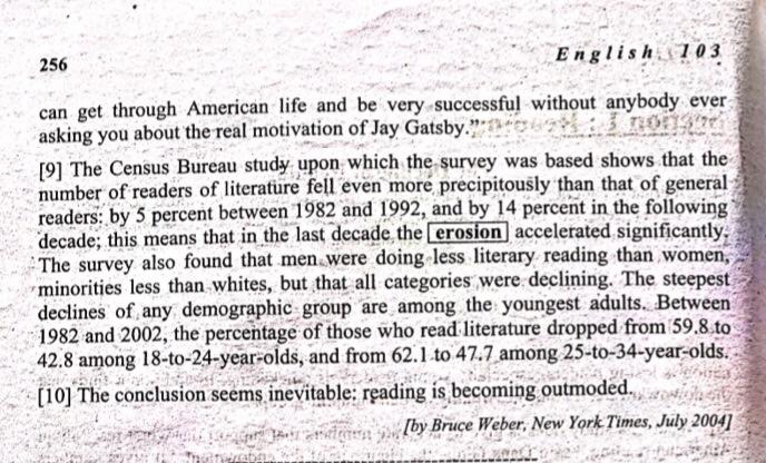 make a summary Section 1: Reading The Decline of