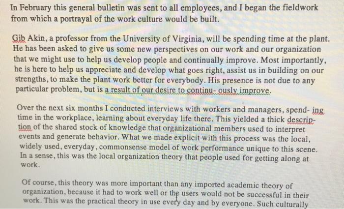 EXERCISE 9.5 Change at DuPont As we walked