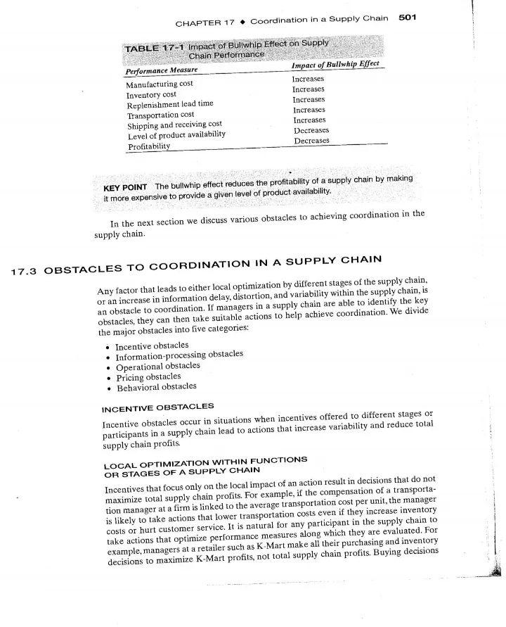 Analyze the "Obstacles to coordination in a