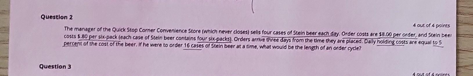 The manager of the Quick Stop Comer Comvenience