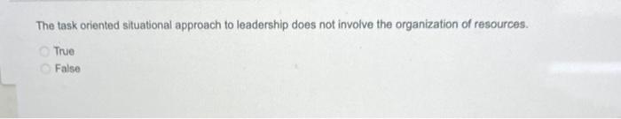 #13 The task oriented situational approach to