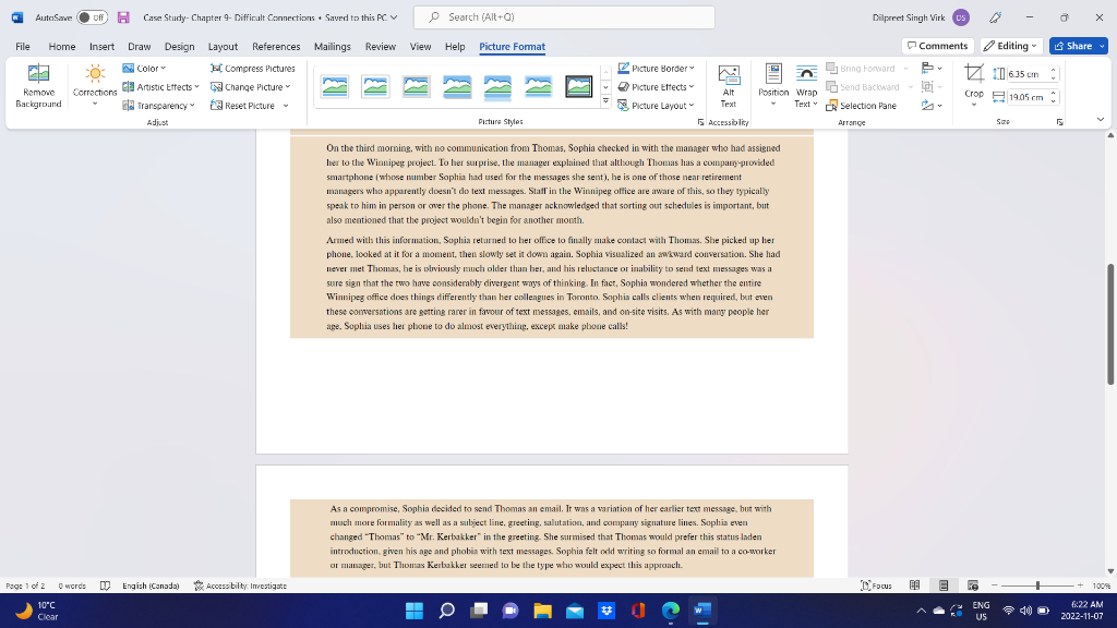 1 Identify one or more symptoms that something