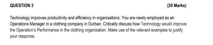 Technology improves productivity and efficiency