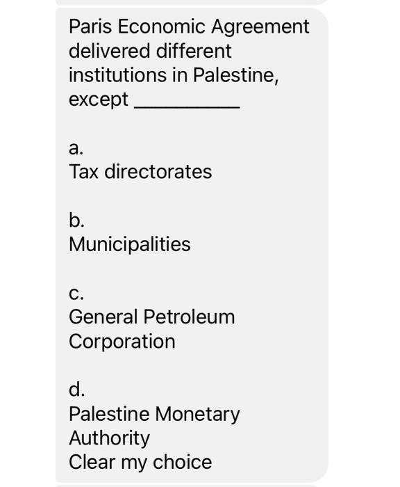 Paris Economic Agreement delivered different