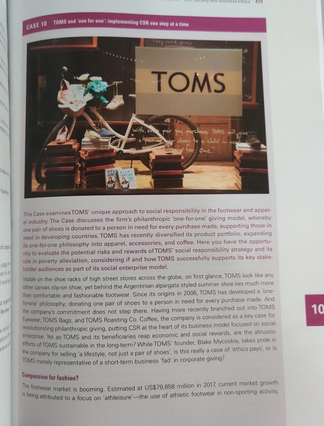 What are the potential risks and rewards of TOMS'