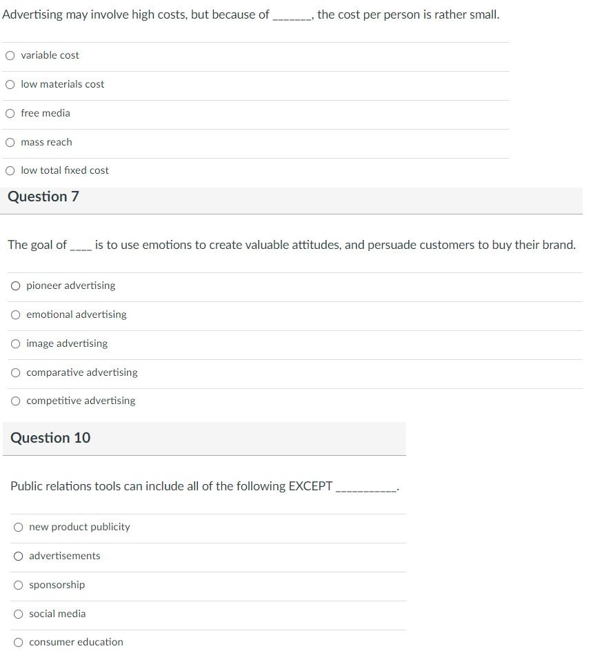 Advertising may involve high costs, but because