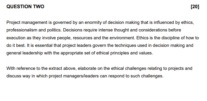 Project management is governed by an enormity of