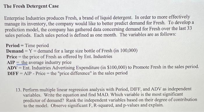The Fresh Detergent Case Enterprise Industries