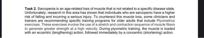 The questions refer to the paragraph provided