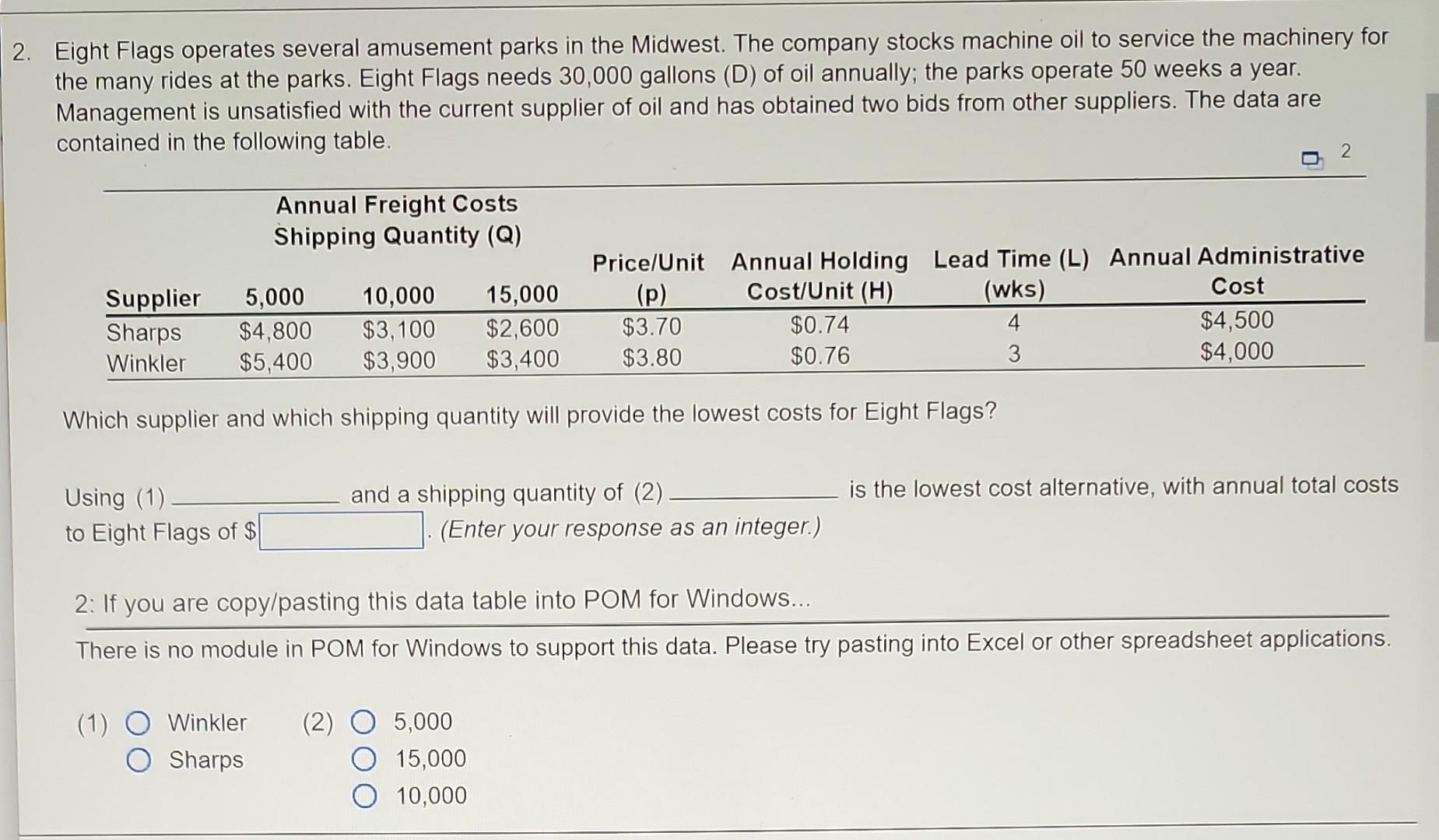 14. 2 Eight Flags operates several amusement