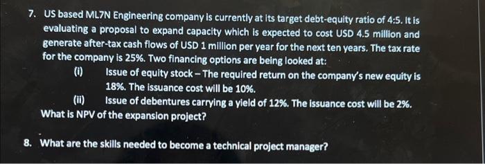 course name system and project managment 7. US
