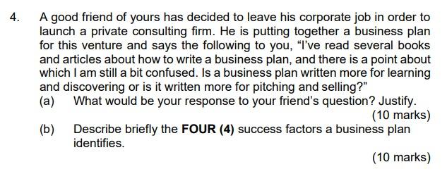 *This question from "Entreprenuer Skills"