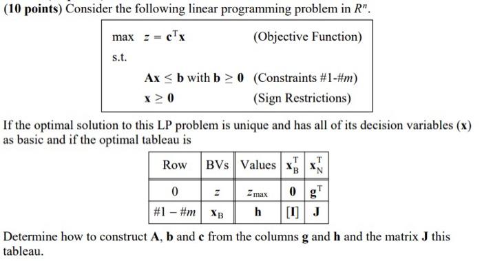 If the optimal solution to this LP problem is