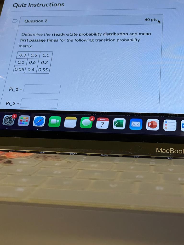 Determine the steady-state probability