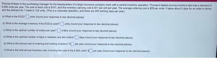 Thomas Kratzer is the purchasing manager for the