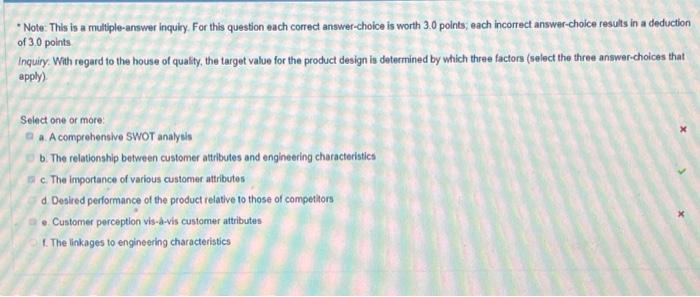 * Note: This is a multiple-answer Inquiley. For