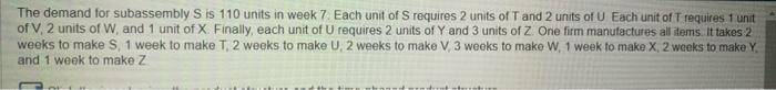 do the calculations T, U, V, W, X, Y, Z The