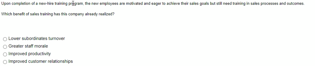 Upon completion of a new-hire training prgram,