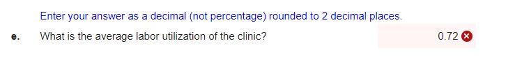 The answer is not 0.72. Glenn Dental Clinic