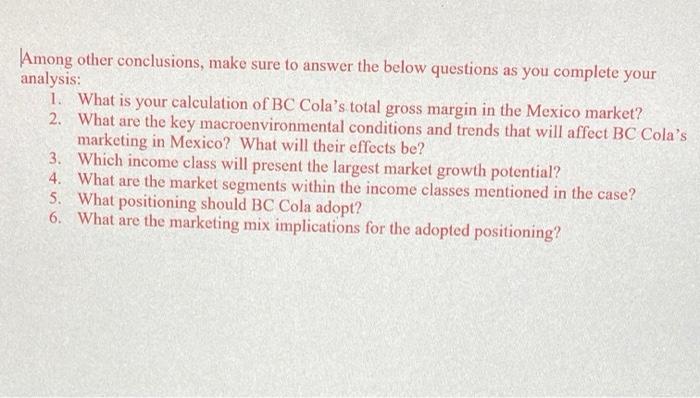 BC Cola in Mexico BC Cola, one of the top three