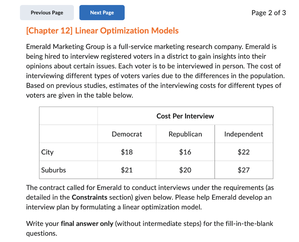 This is from Ch. 12 Linear Optimization Models