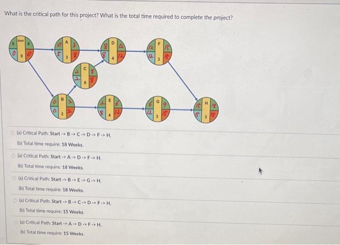 What is the critical path for this project? What
