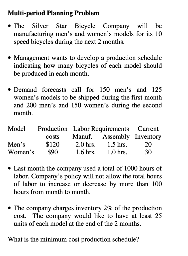 I NEED ONLY FORMULATING, NOT THE FULL SOLUTON -