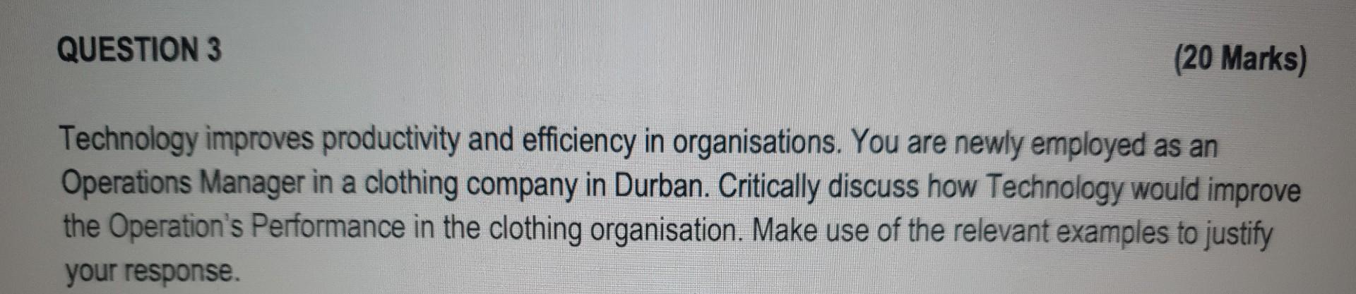 please answer Question 3 in full and answer