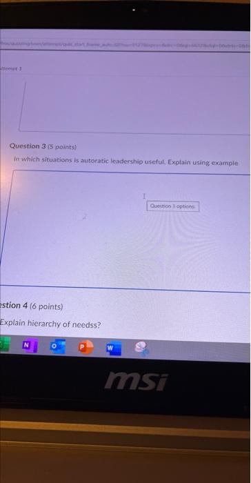 Question.3 (5 points) In which situations is