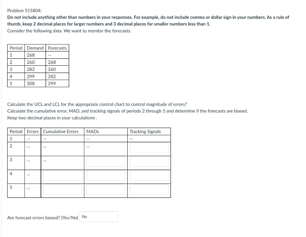Please out the answers in the boxes. It is