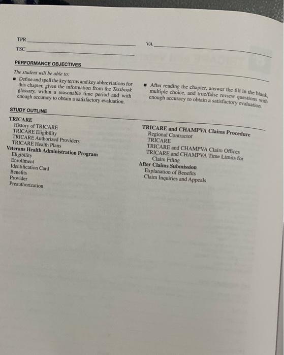 Chapter 8 PPS Grid Complete the following grid by