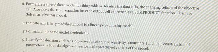 Subject: Management Science Methods Please note