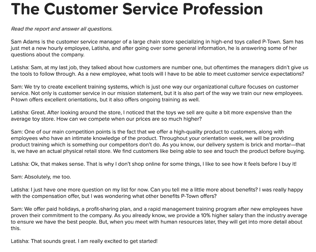 Which of these is an external customer? Multiple