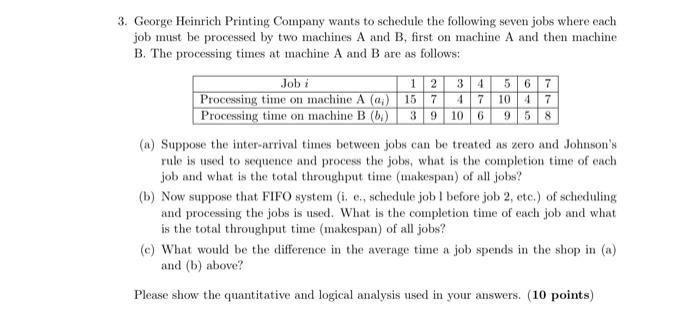 George Heinrich Printing Company wants to