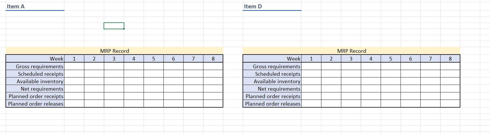 Using the Bill of Materials (BOM) and Master
