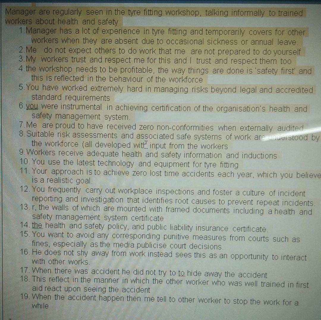 explain Manager are regularly seen in the tyre