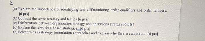 asap (a) Explain the importance of identifying