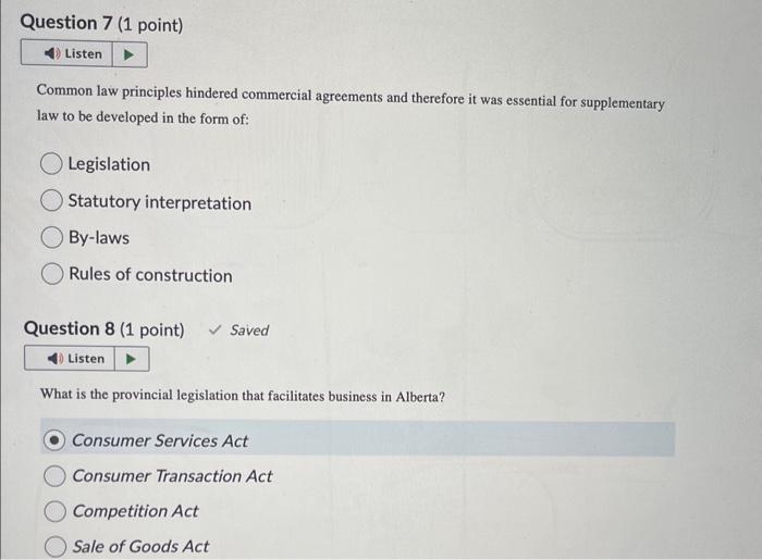 answer all please Common law principles hindered