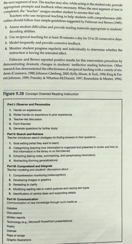 Please read chapter 6 and answer the questions