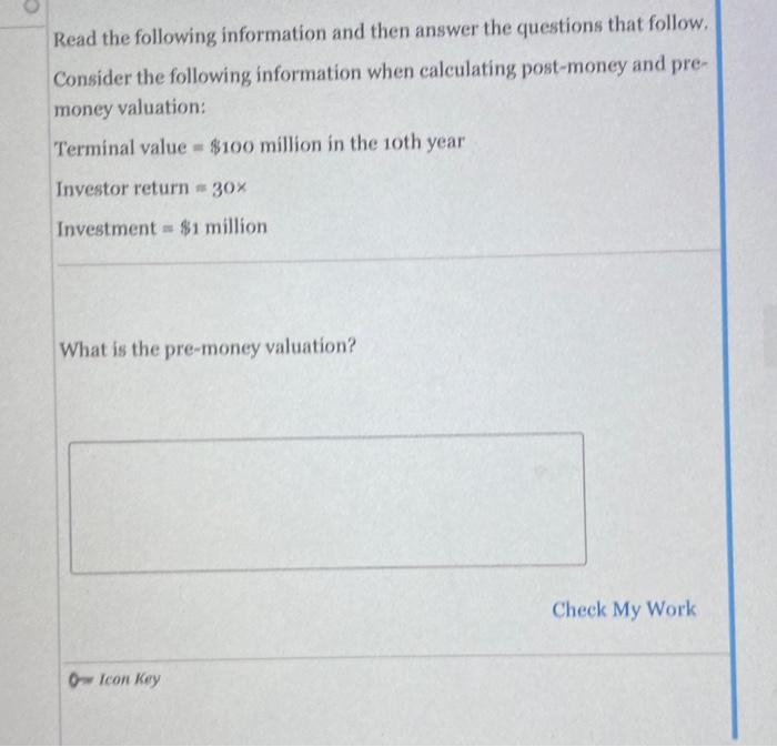 Read the following information and then answer