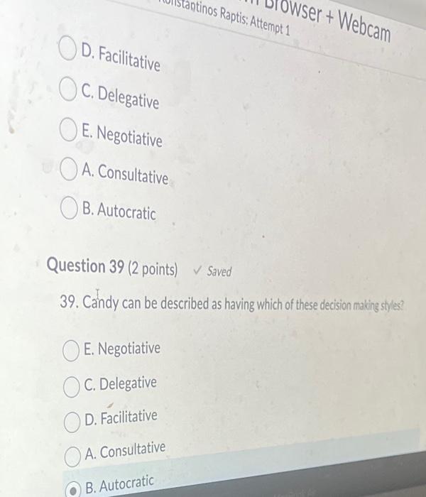 Amanda, Bianca, Candy, and Dawn are four managers