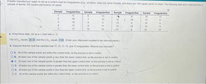help with part b a. Using these dota, set up a