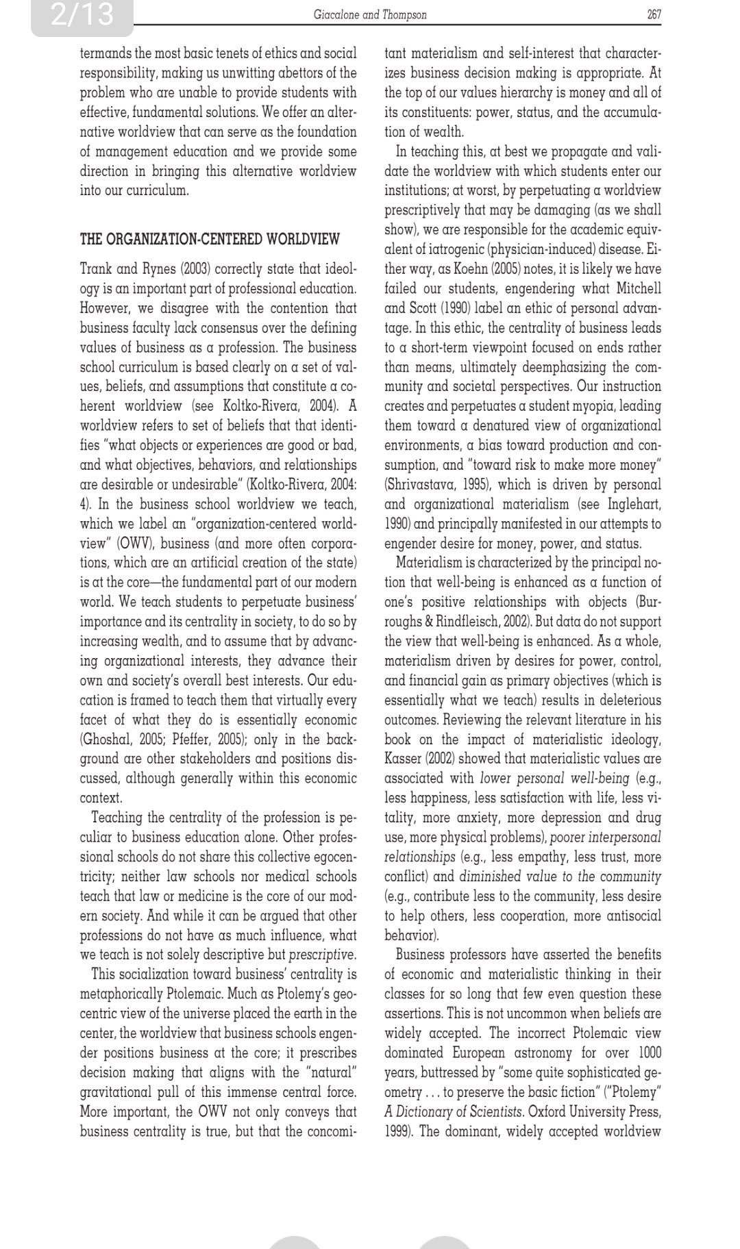 1)where do you see OWV and HWV? 2) What ethical