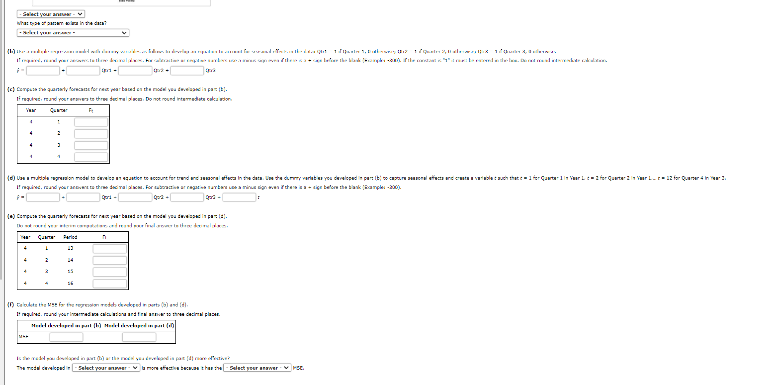 (a) Choose the correct time series plot. (i) (ii)