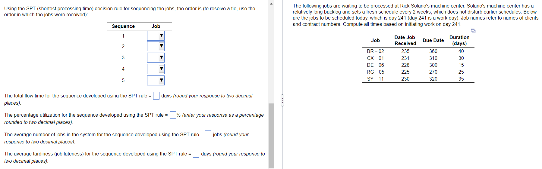 PLEASE HELP ANSWER ALL!!!!!! Using the FCFS